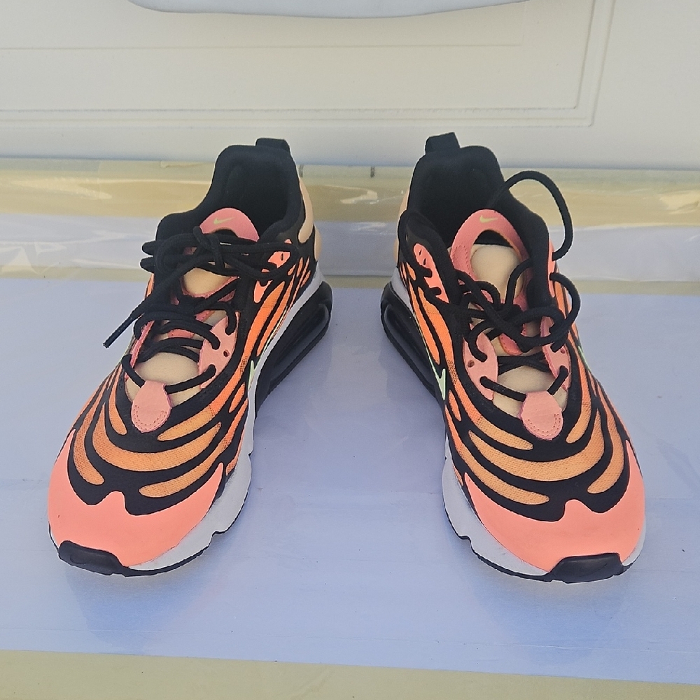 Nike Air Max Orange and Black Sneakers